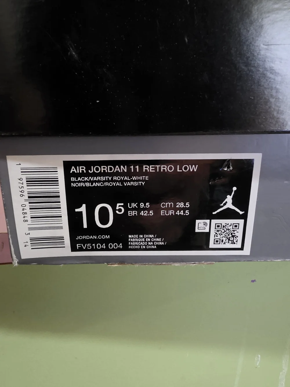 Jordan 11 Low Space Jams 10.5